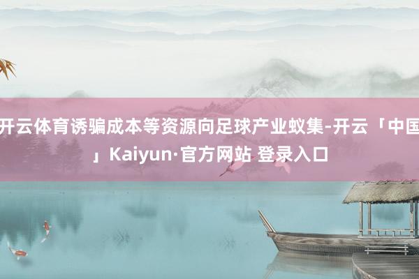 开云体育诱骗成本等资源向足球产业蚁集-开云「中国」Kaiyun·官方网站 登录入口